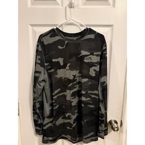 RVCA VA Camo Long Sleeve Performance Shirt Large